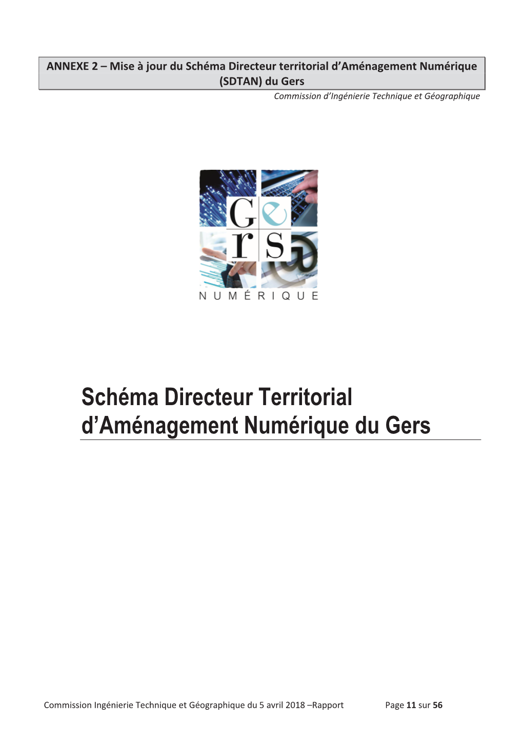 Schéma Directeur Territorial D'aménagement Numérique Du Gers