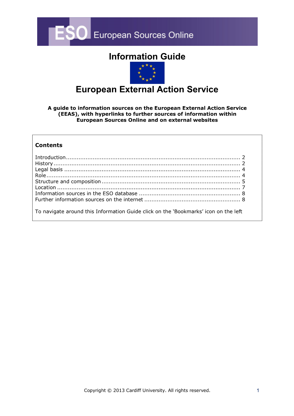 Information Guide European External Action Service