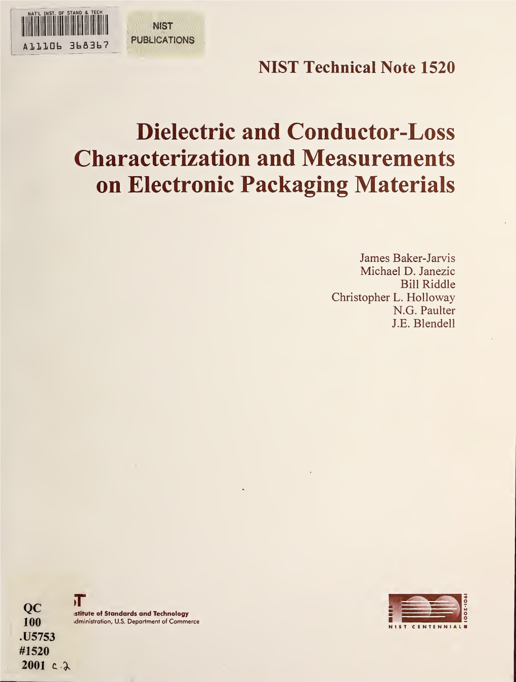 Dielectric and Conductor-Loss Characterization and Measurements on Electronic Packaging Materials