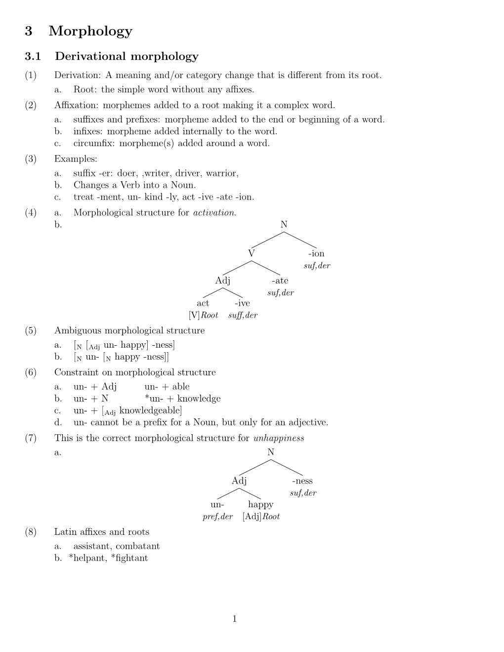 3 Morphology