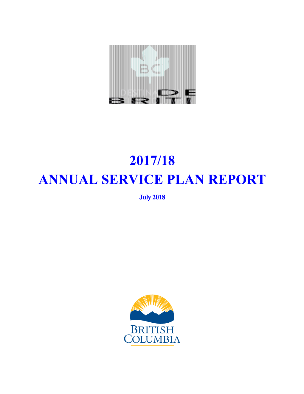 Destination BC 2017/18 Annual Service Plan Report