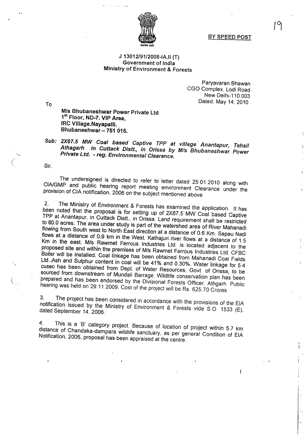 MINUTES of the 55Th MEETING of the RE-CONSTITUTED EXPERT APPRAISAL COMMITTEE (EAC) on ENVIRONMENTAL IMPACT ASSESSMENT (EIA) of THERMAL POWER & COAL MINING PROJECTS