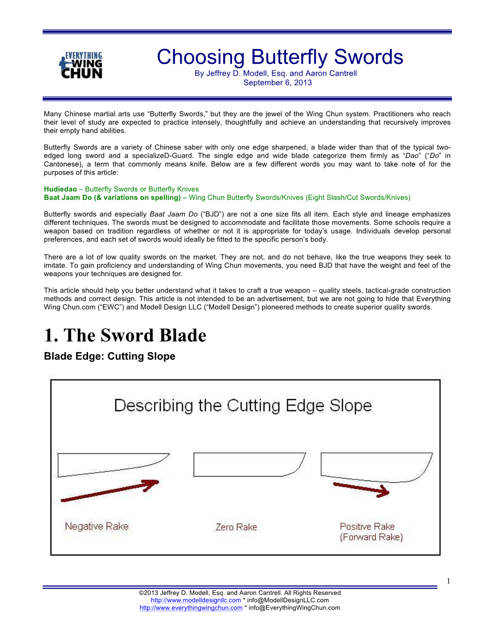 Choosing Butterfly Swords by Jeffrey D