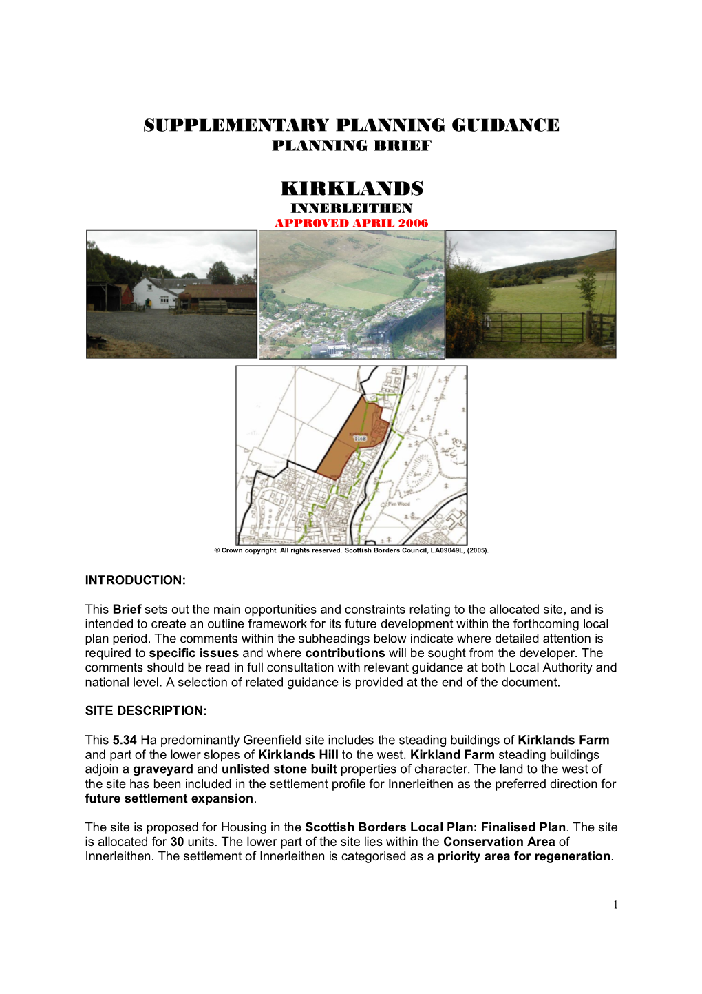 Kirklands, Innerleithen Density Units Units (Ha) Density Units