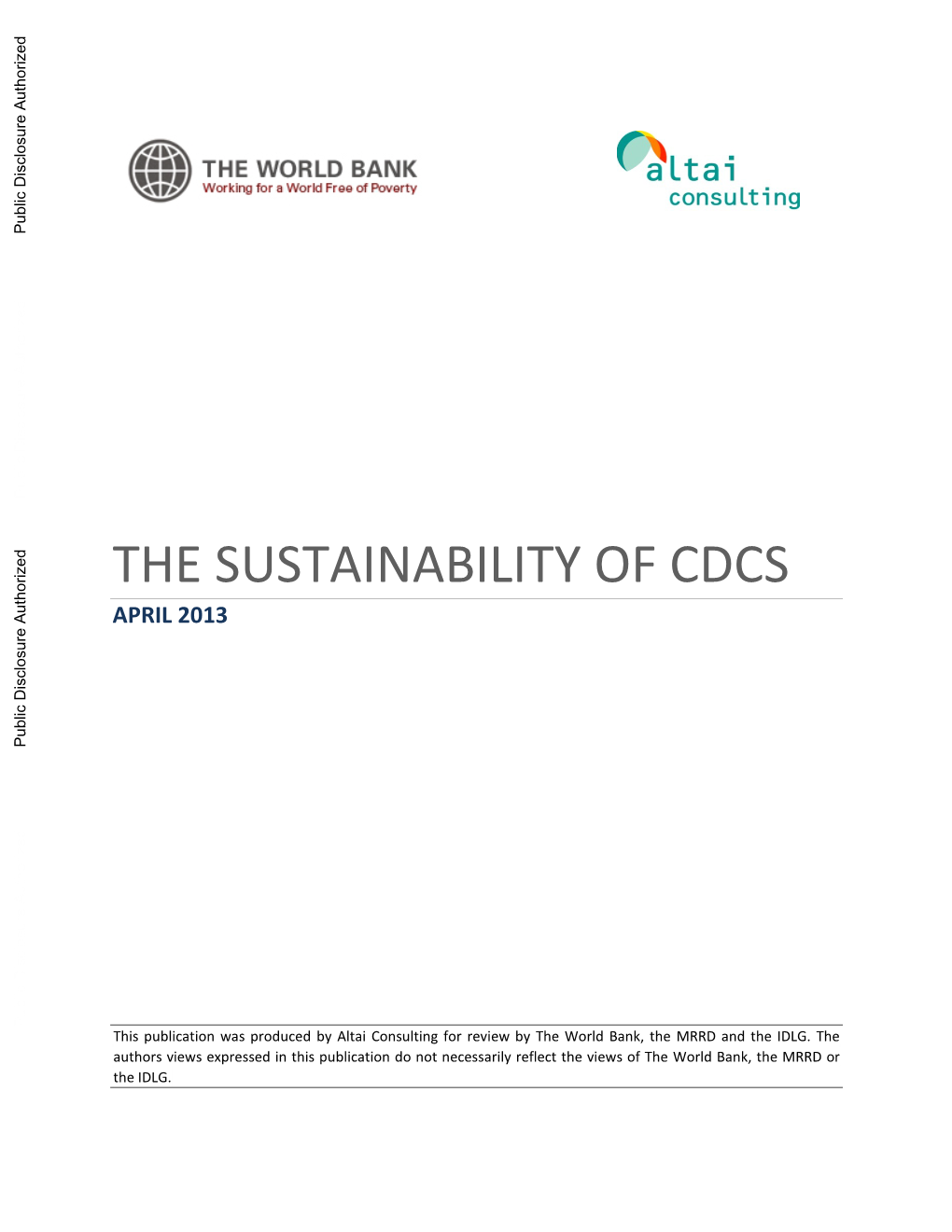 World Bank Document