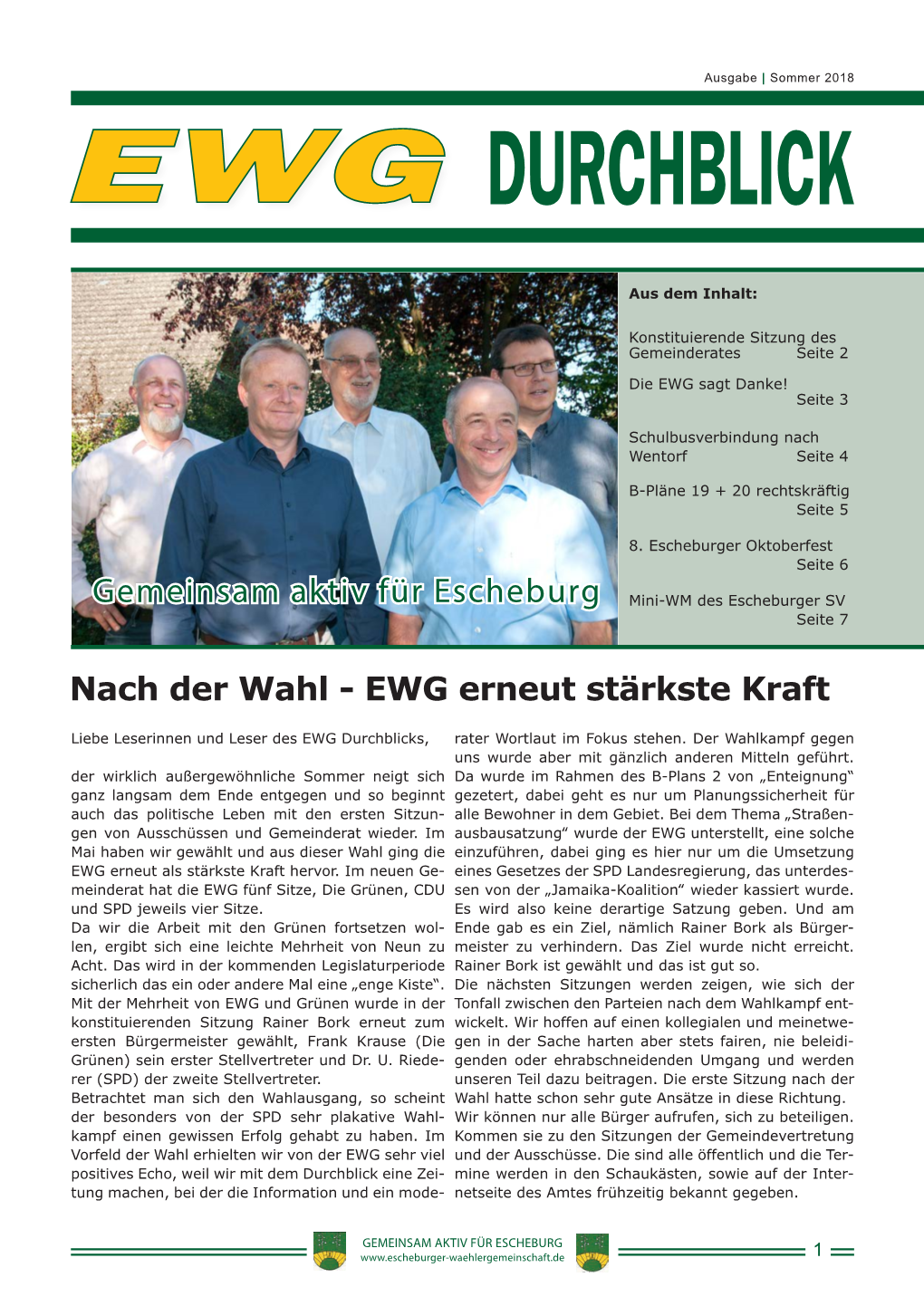 Gemeinsam Aktiv Für Escheburg Mini-WM Des Escheburger SV Seite 7