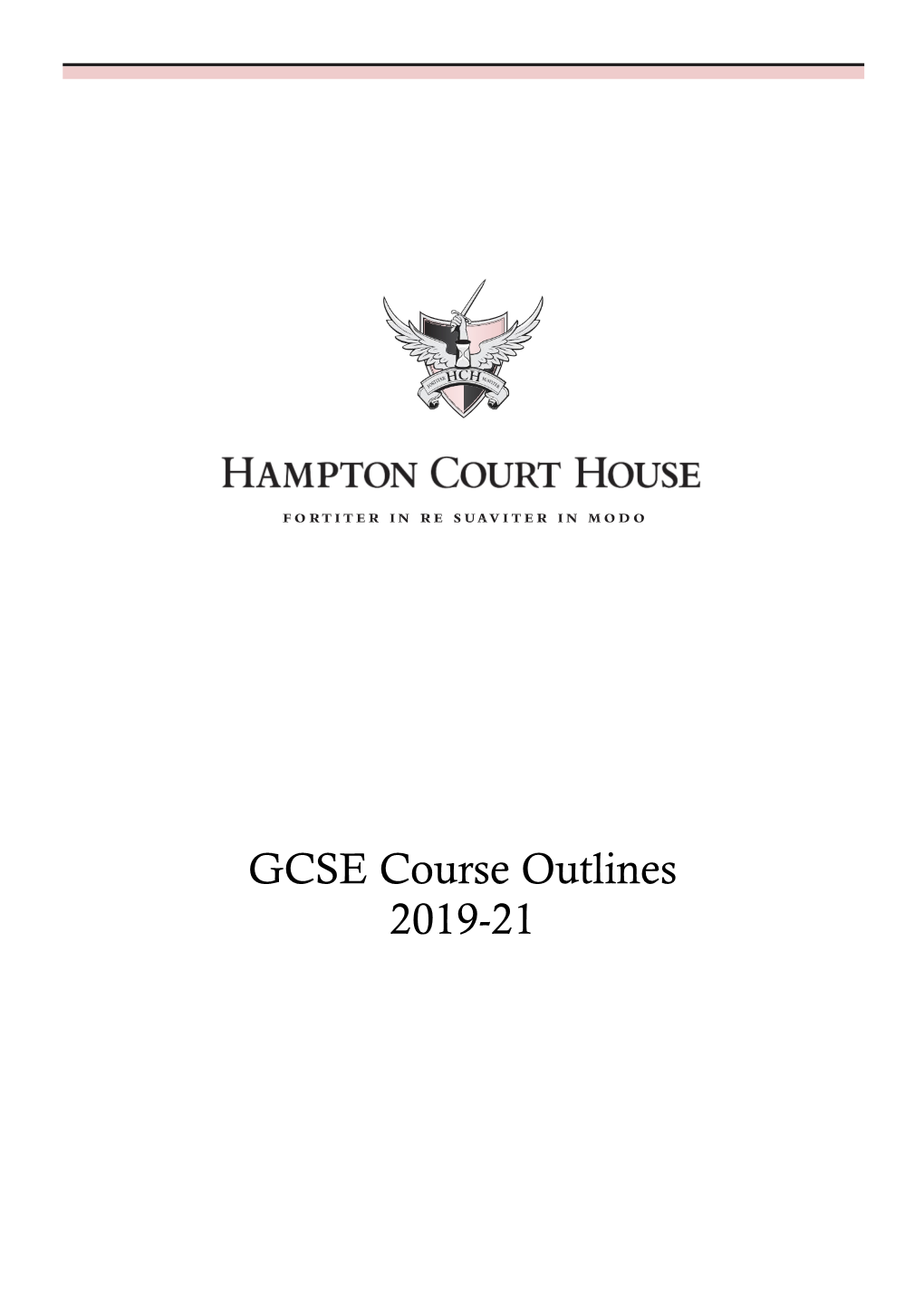 GCSE Course Outlines 2019-21