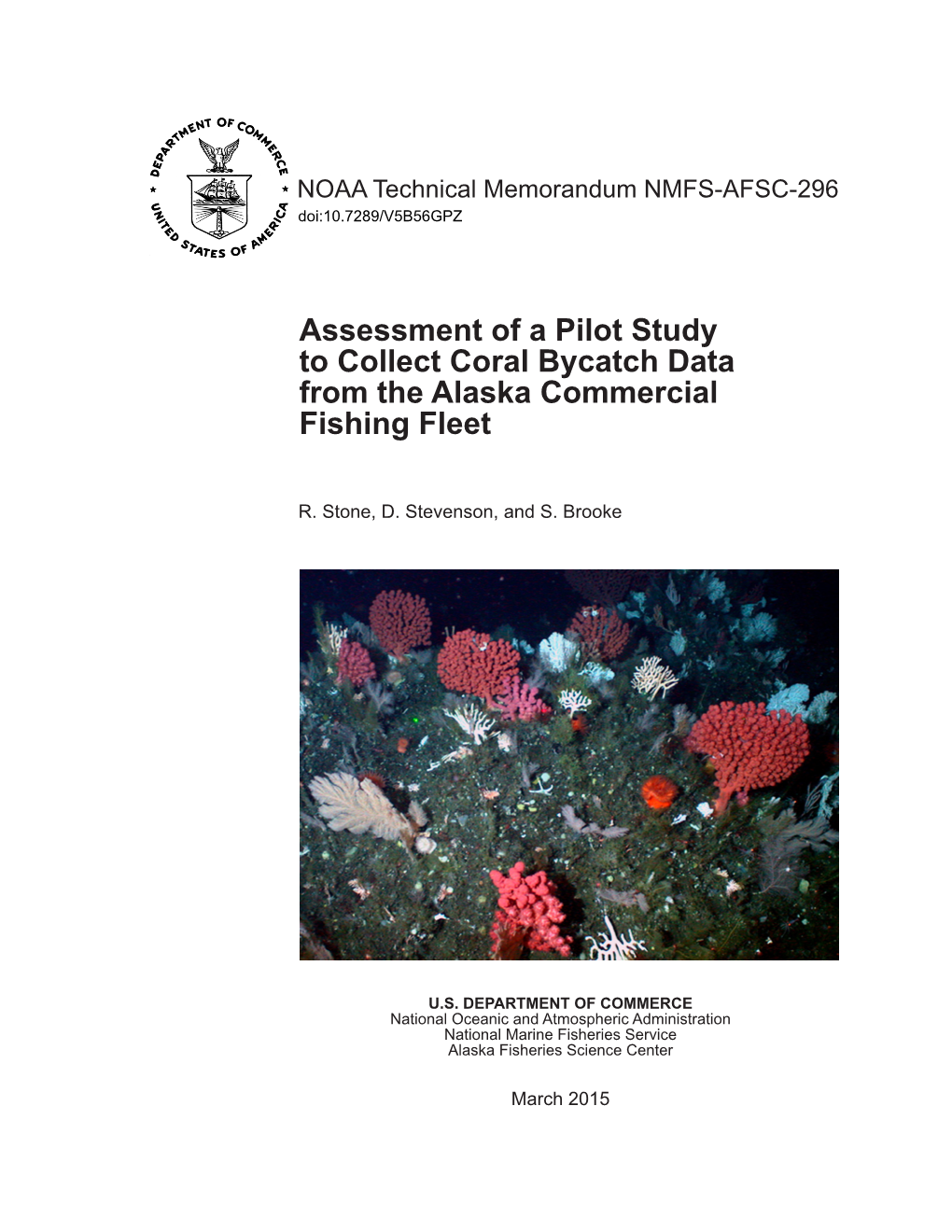 Assessment of a Pilot Study to Collect Coral Bycatch Data from the Alaska Commercial Fishing Fleet