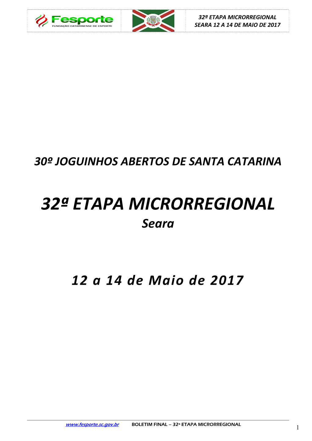 2017 Joguinhos Abertos Boletim Final Seara 32 Adr.Pdf