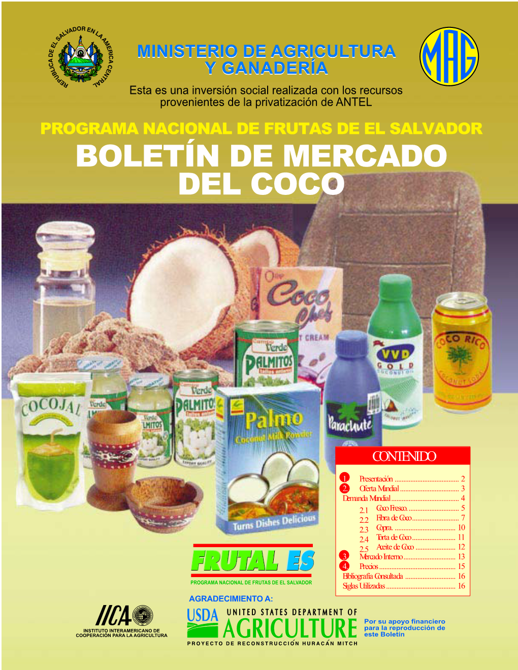 Boletín De Mercado Del Coco