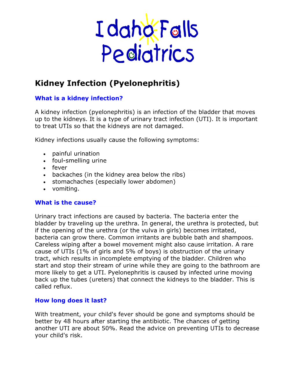 Kidney Infection (Pyelonephritis)