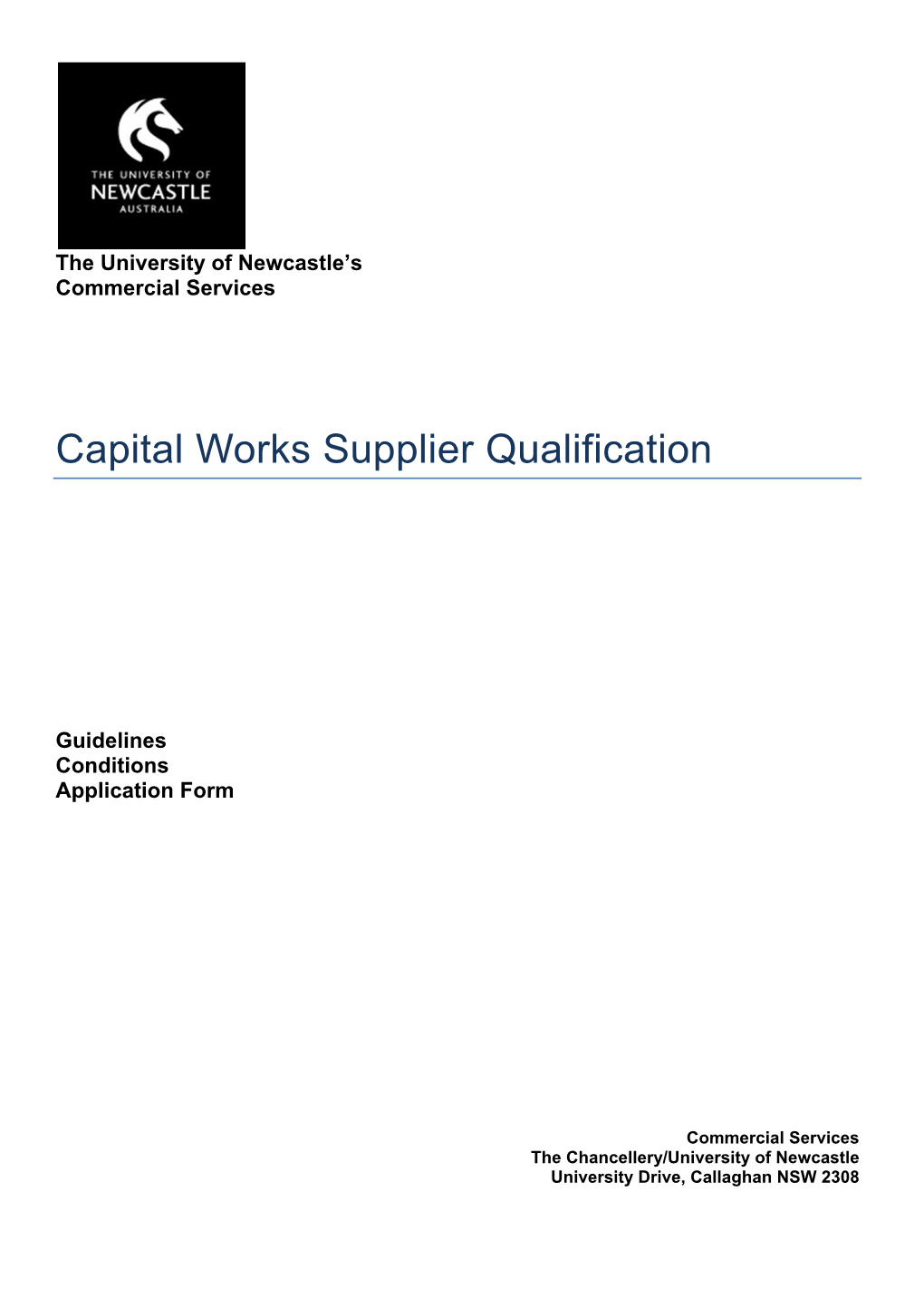 Capital Works Supplier Qualification