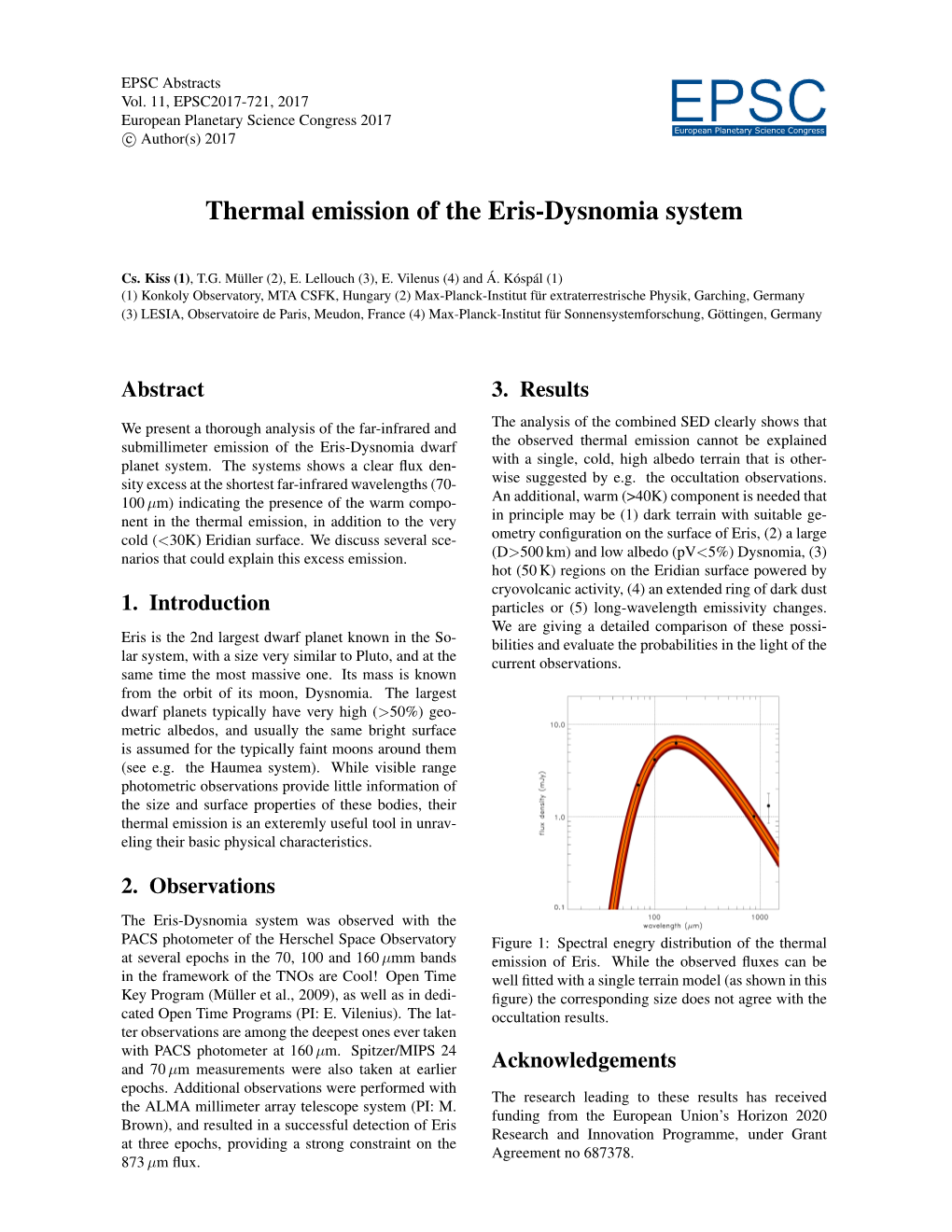 Thermal Emission of the Eris-Dysnomia System