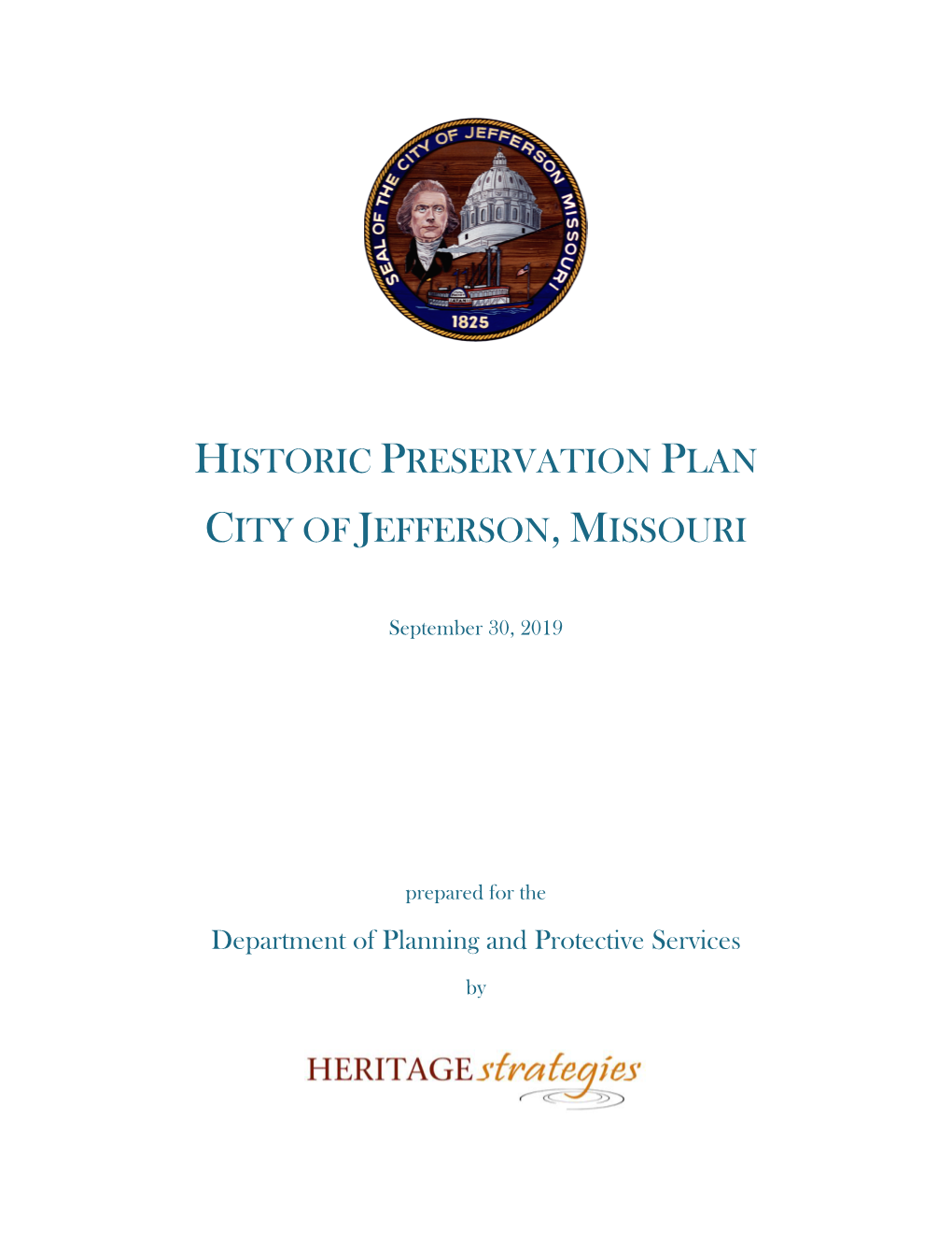 Historic Preservation Plan City of Jefferson, Missouri