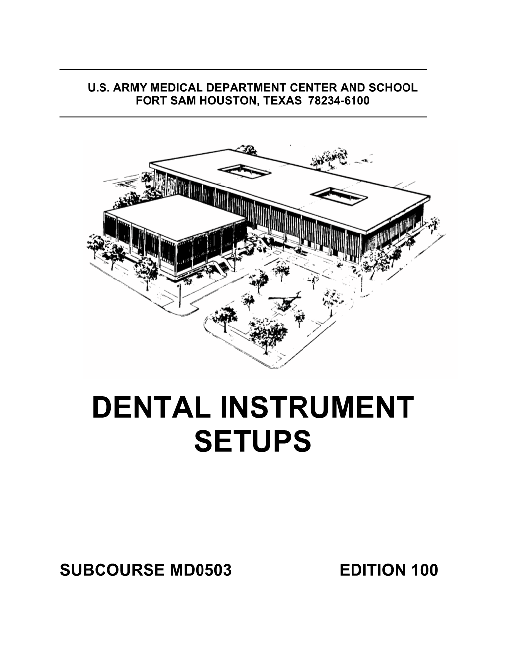 Dental Instrument Setups