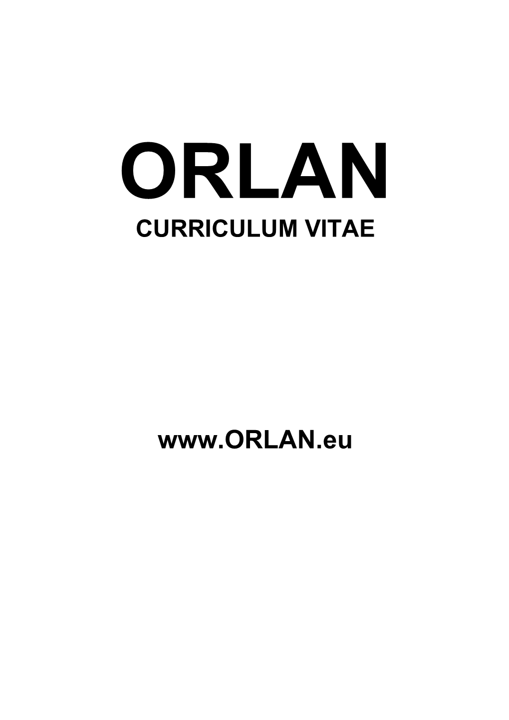 Orlan Full Cv