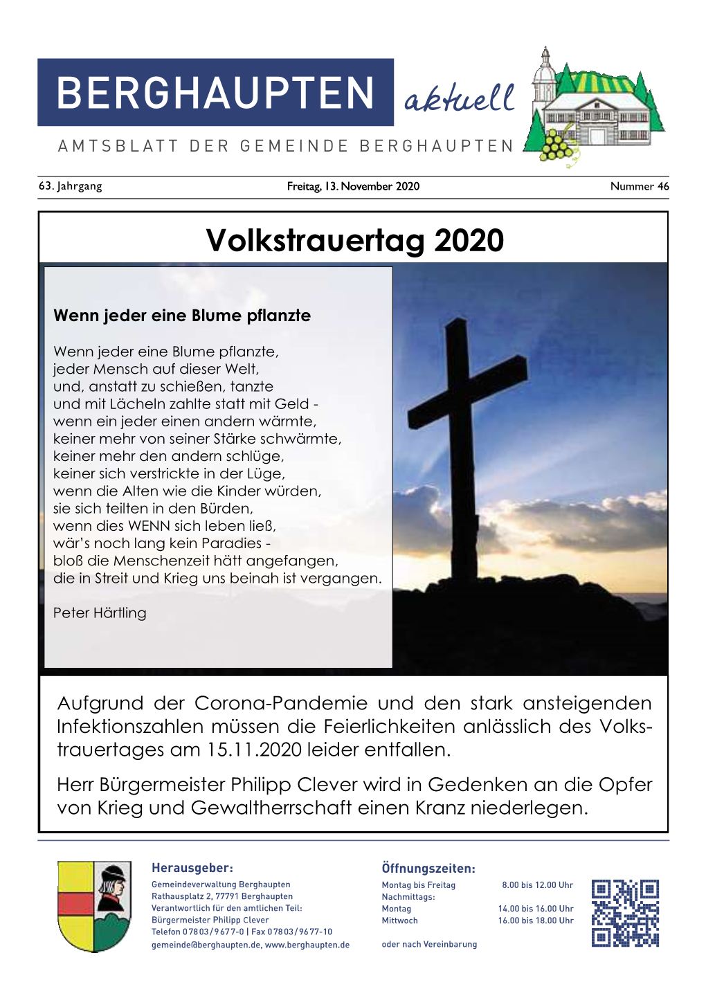 Zum Amtsblatt KW46 2020