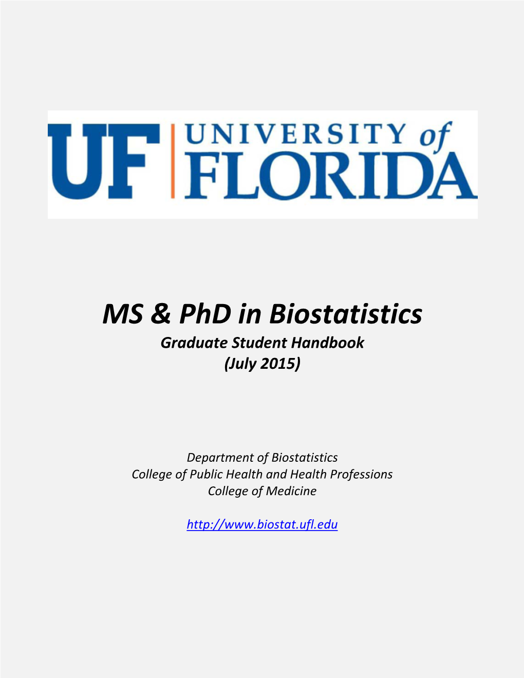 MS & Phd in Biostatistics