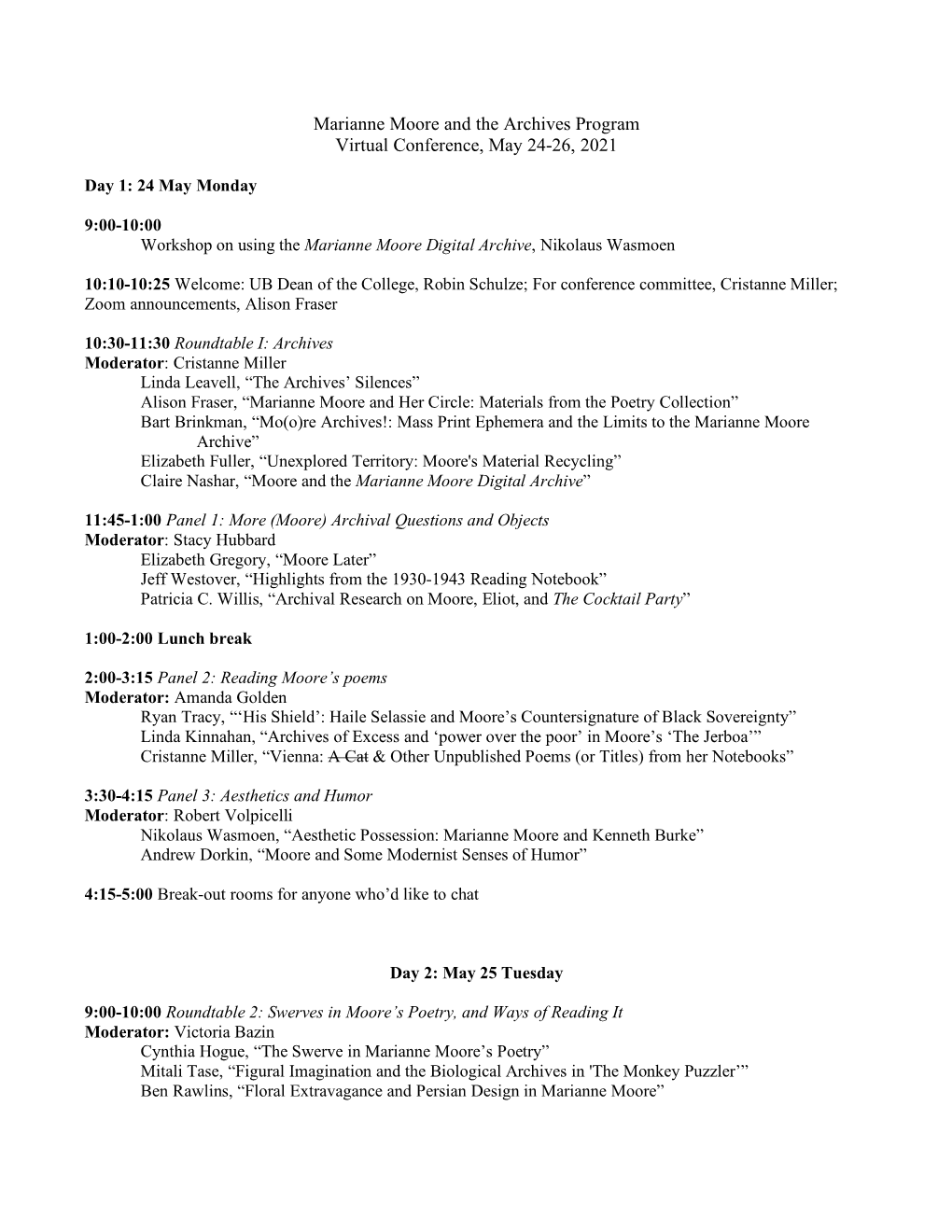 Conference Program