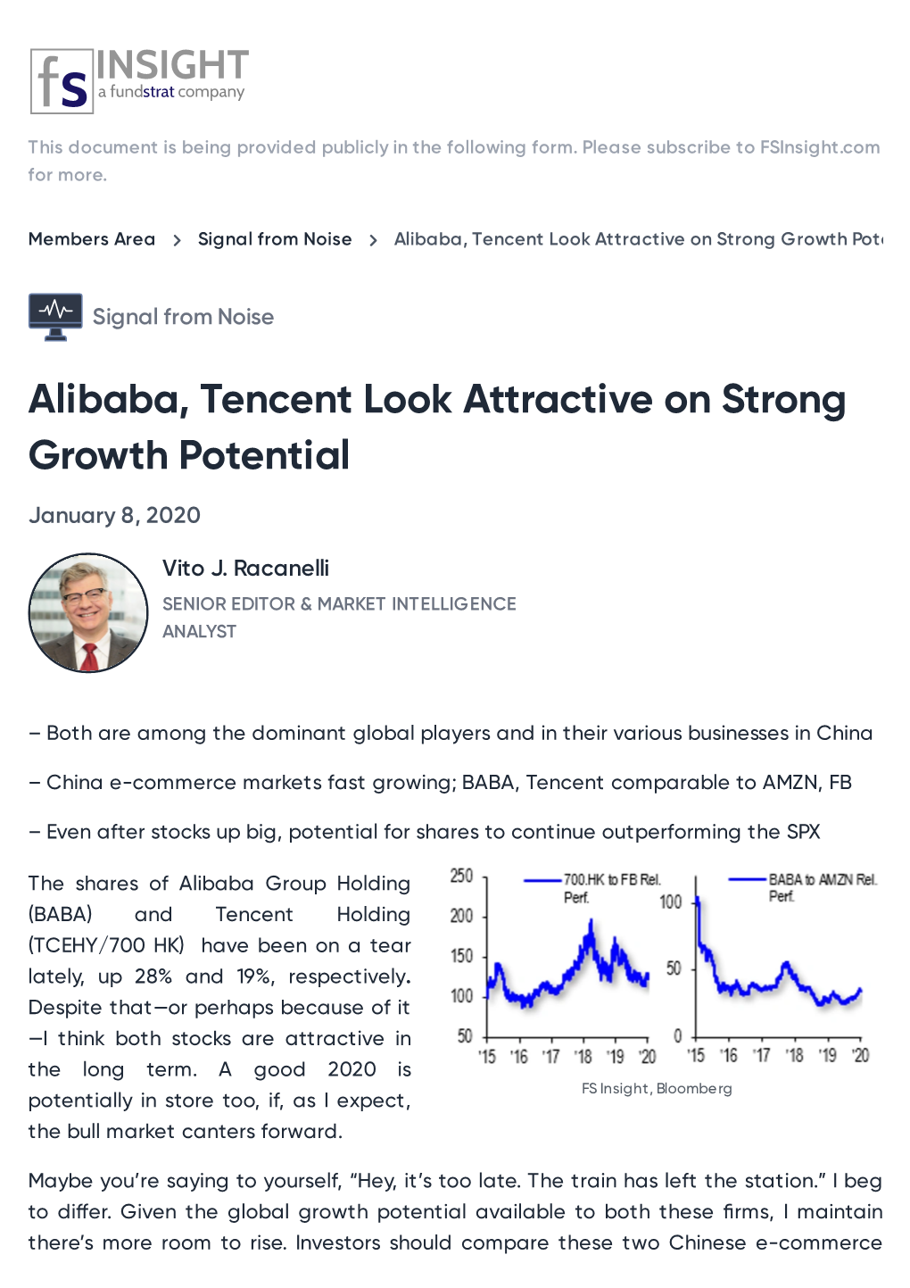 Alibaba, Tencent Look Attractive on Strong Growth Potential
