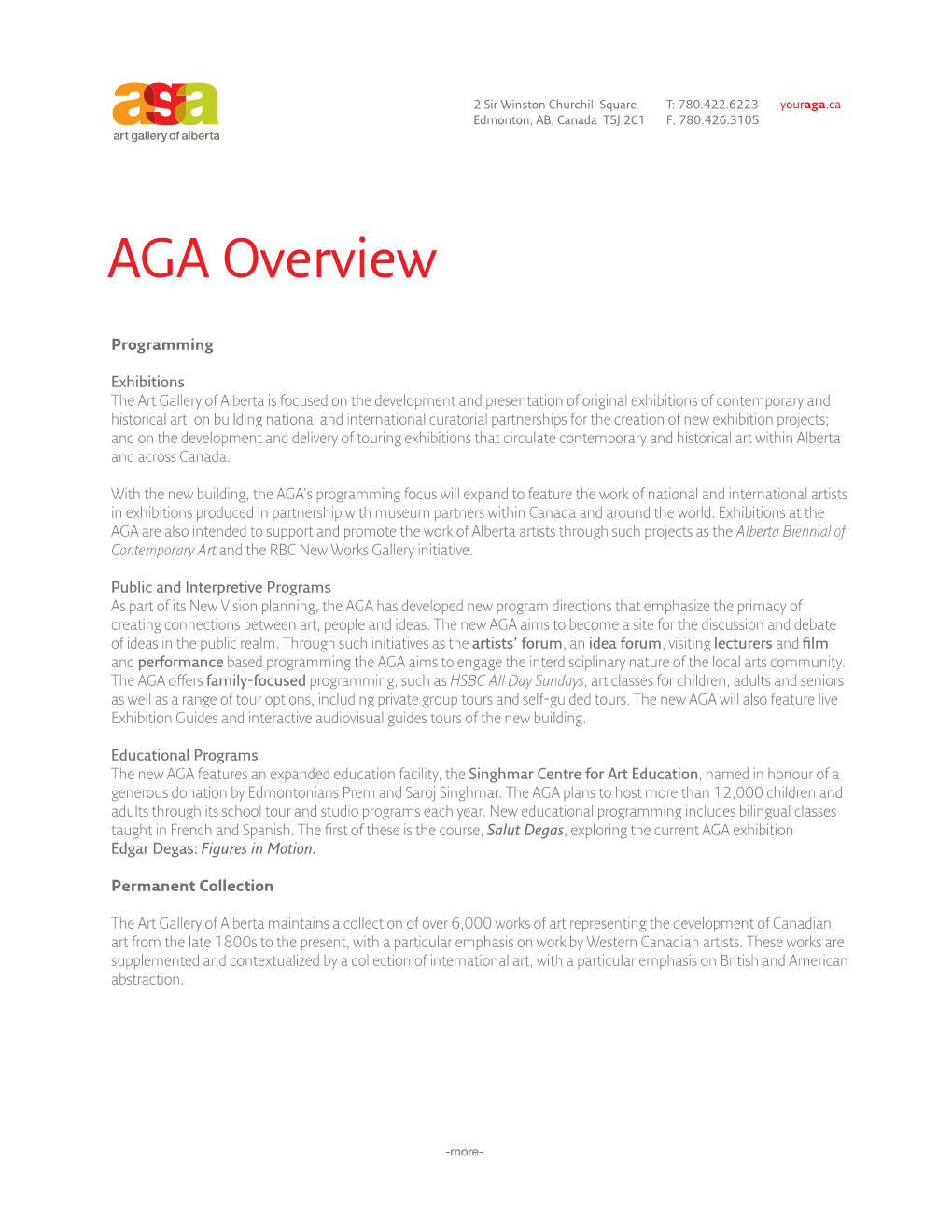 AGA Overview