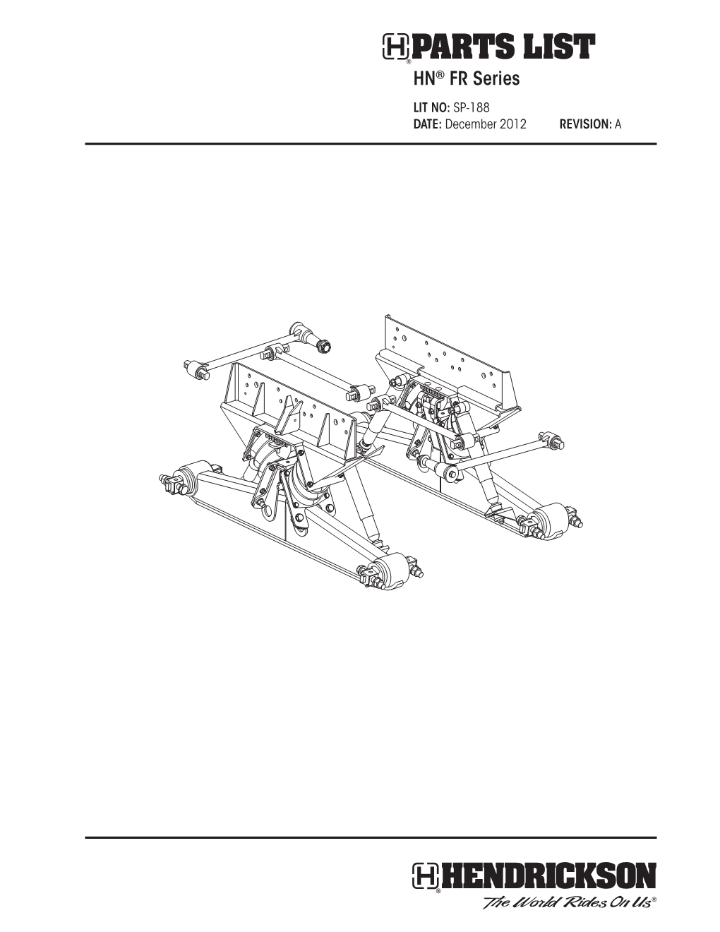 HN FR Parts List, Literature No. Sp-188 Rev A