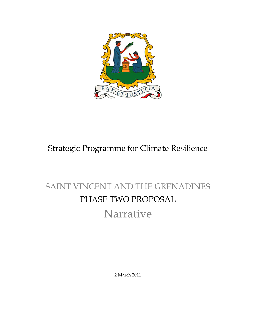 PPCR SPCR for St. Vincent and the Grenadines