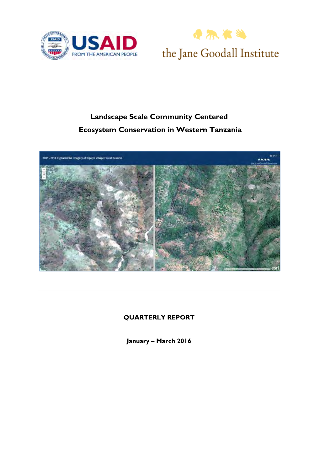 Landscape Scale Community Centered Ecosystem Conservation in Western Tanzania