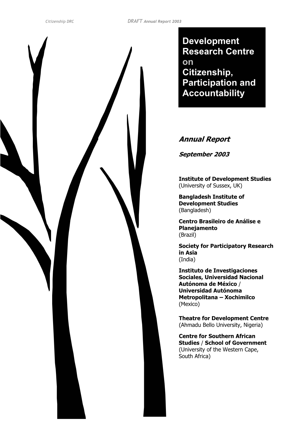 Citizenship DRC Annual Report 2003