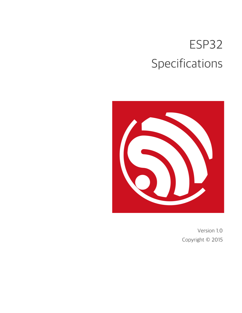 ESP32 Specifications