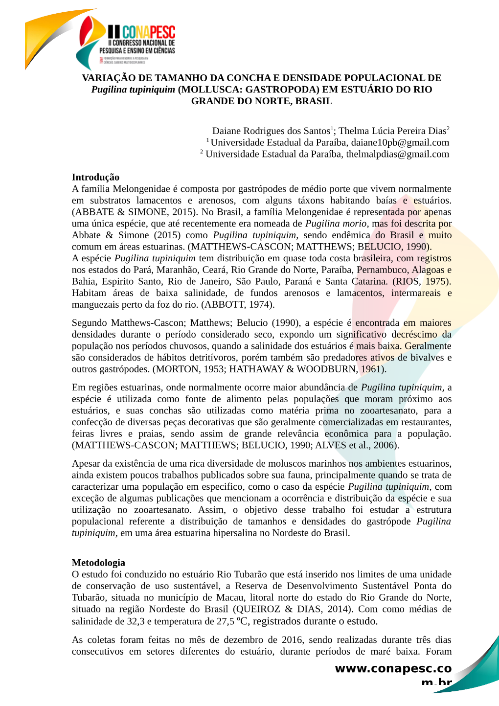 M.Br Realizados Transectos De 20 X 4 M De Comprimento (80 M2 De Área), Paralelos À Linha De Costa De Forma Aleatória