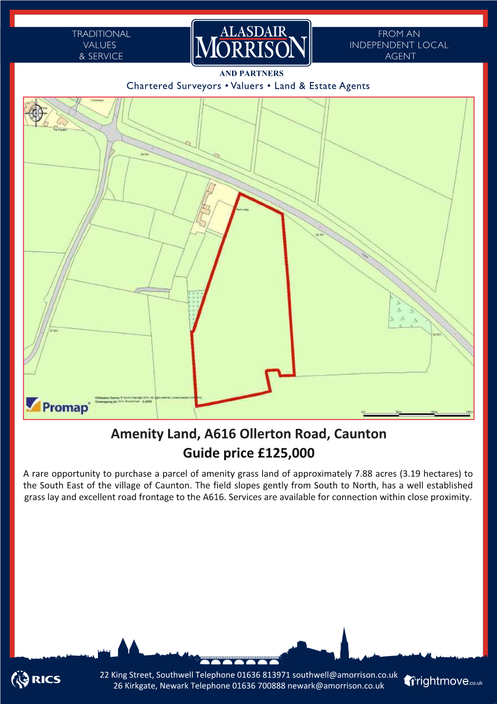 Amenity Land, A616 Ollerton Road, Caunton Guide Price £125,000