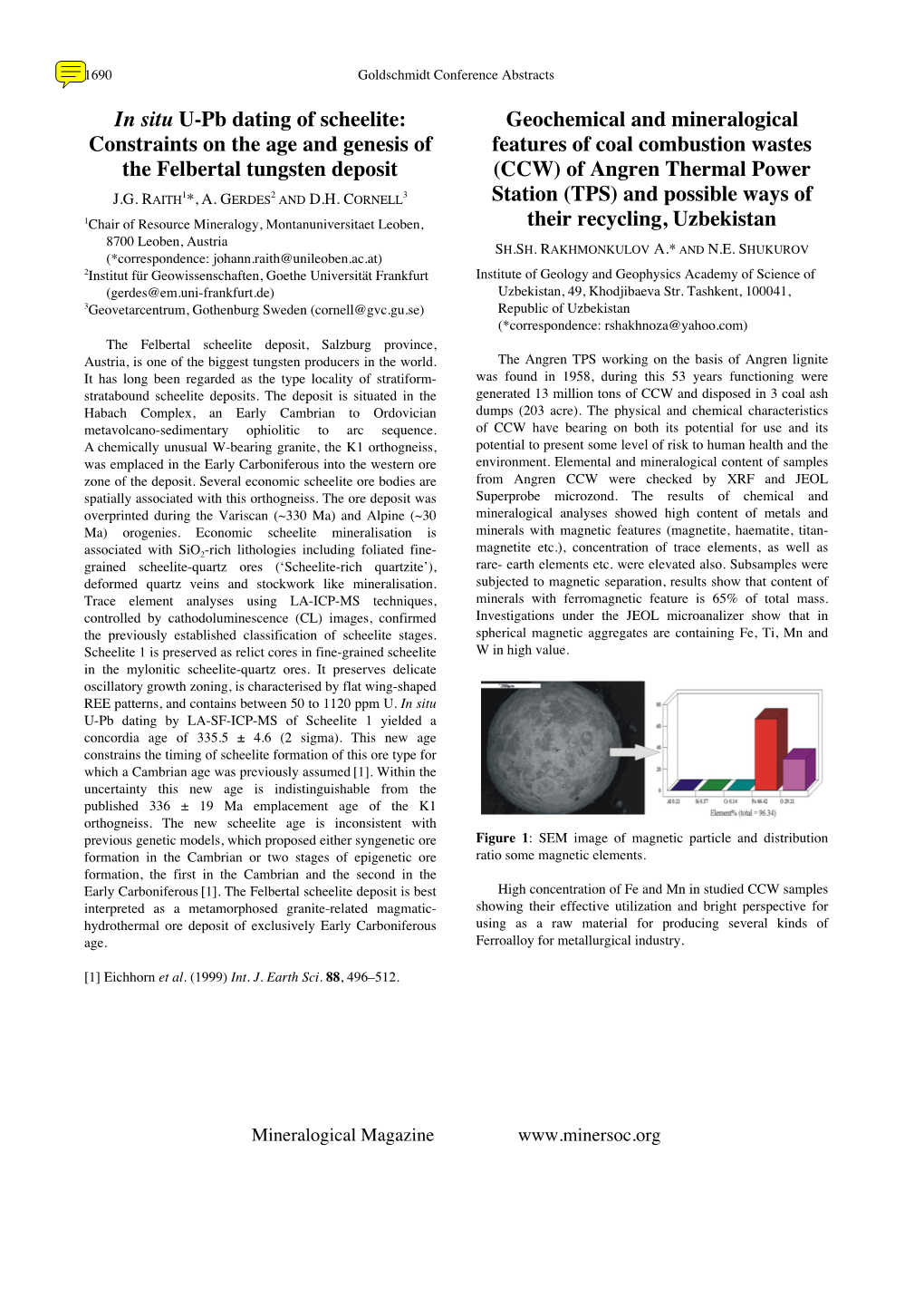 In Situ U-Pb Dating of Scheelite: Constraints on the Age and Genesis