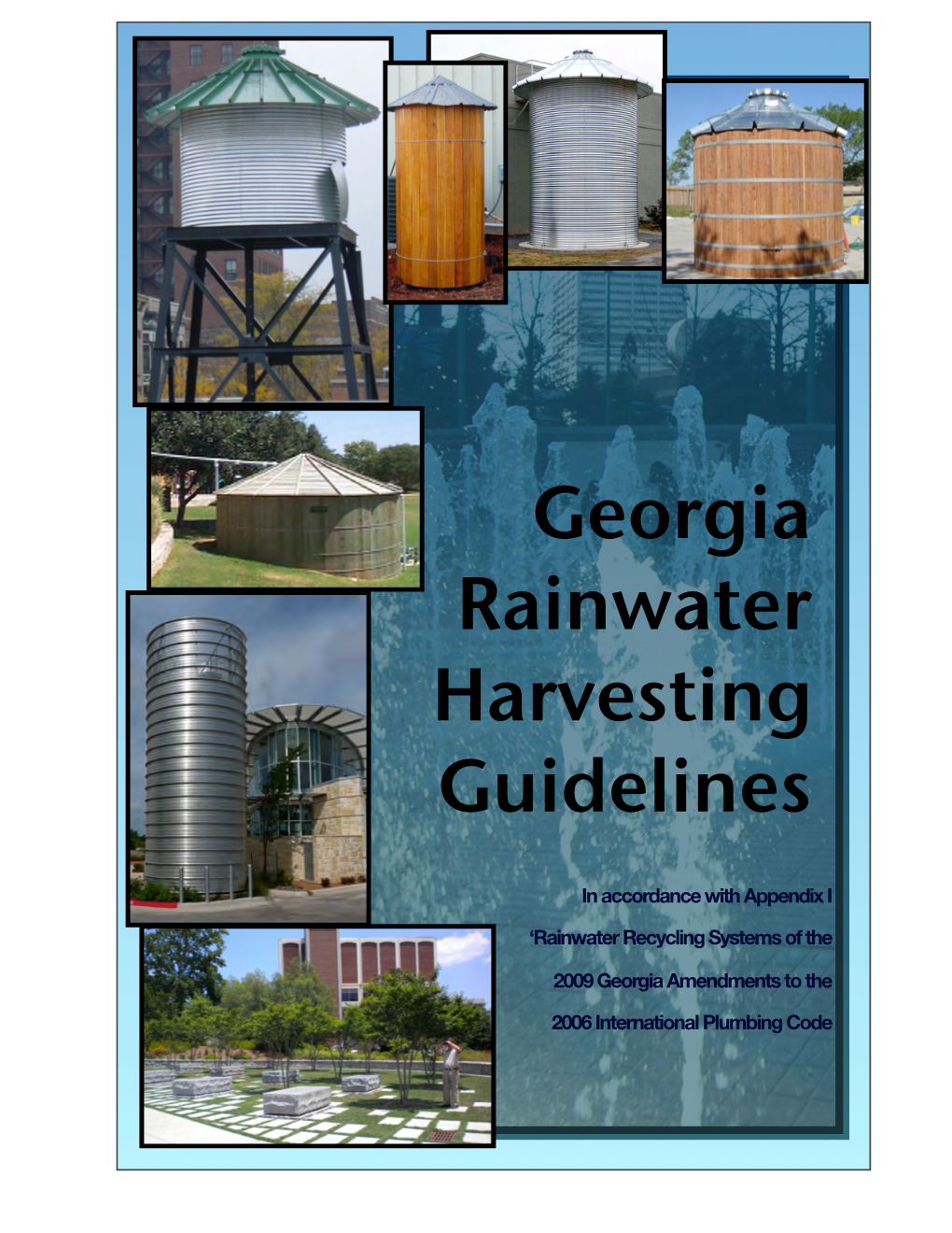 Georgia Rainwater Harvesting Guidelines