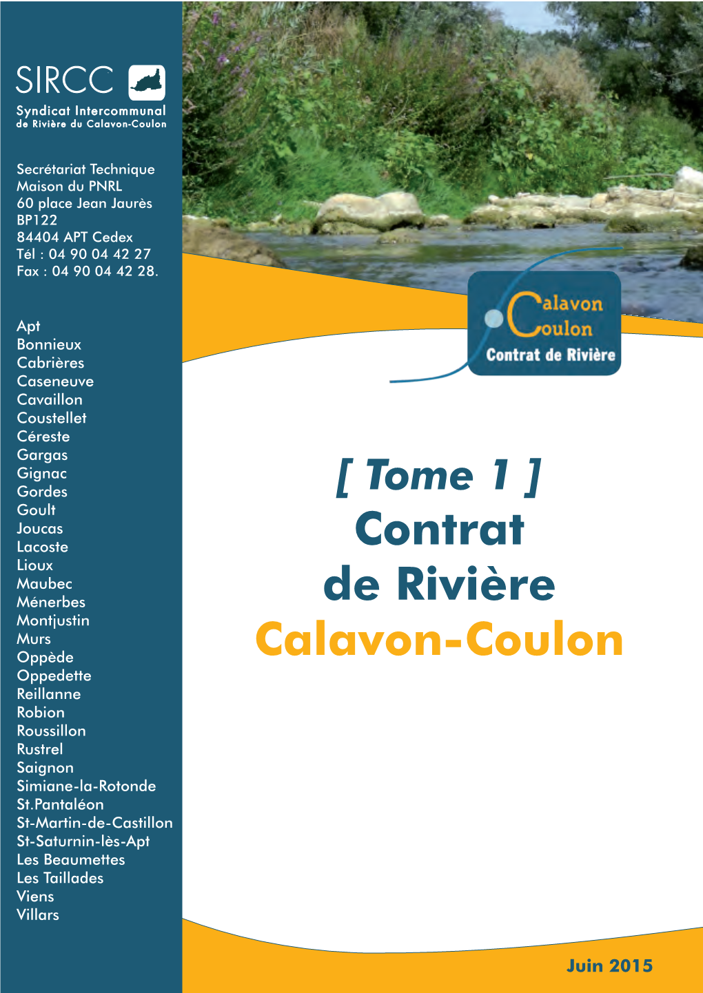 Contrat De Rivière Calavon-Coulon