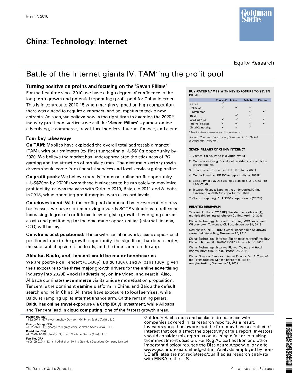 Battle of the Internet Giants IV: TAM'ing the Profit Pool