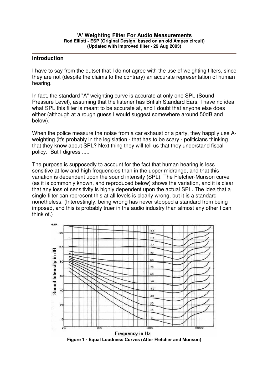 A Weighting Filter