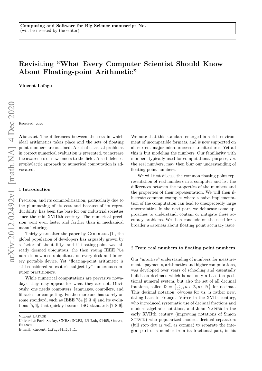 Revisiting" What Every Computer Scientist Should Know About