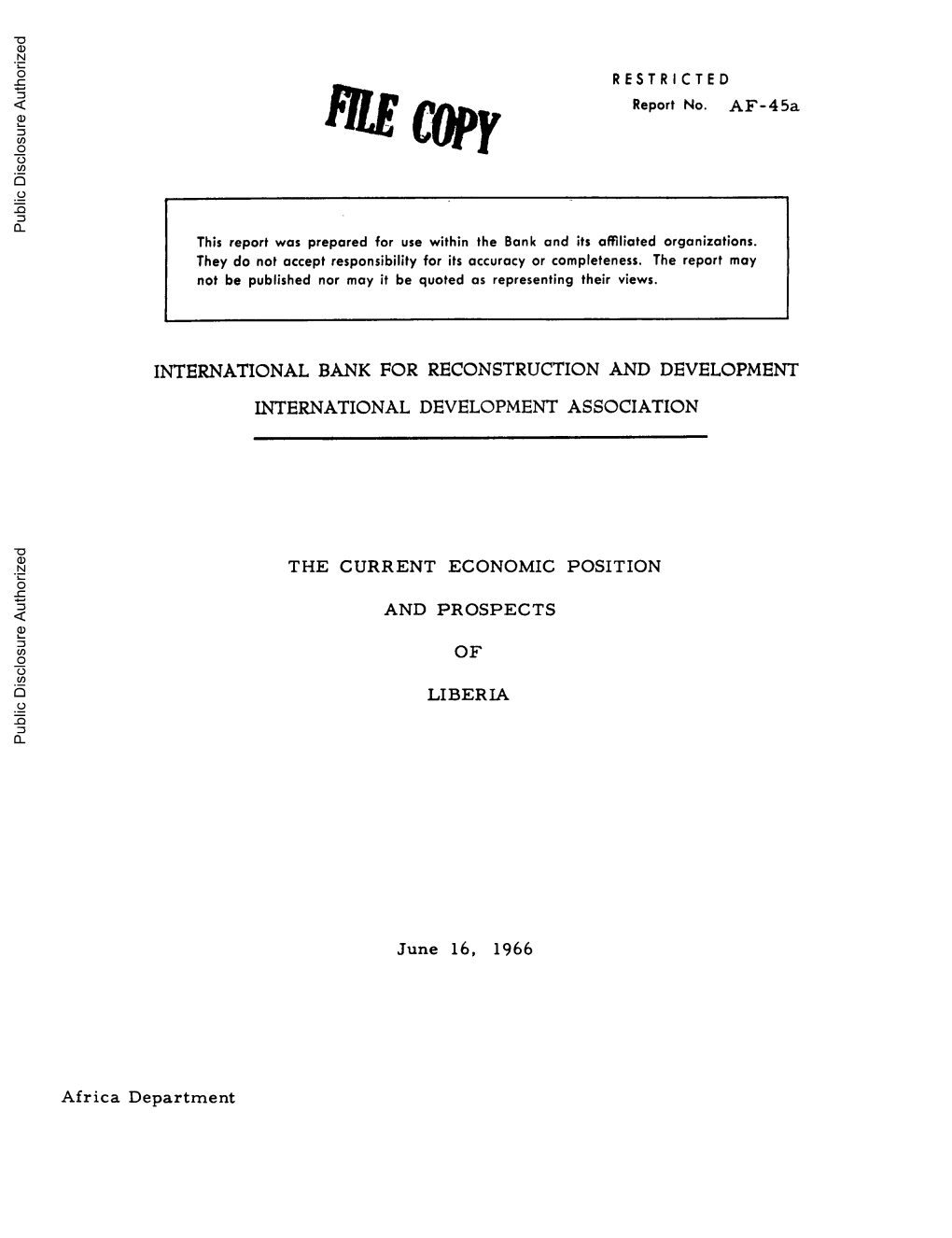 World Bank Document