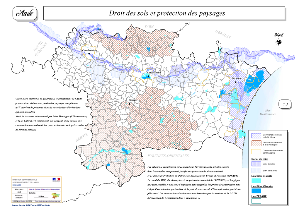 Atlas Departemental De L'aude- Ddtm