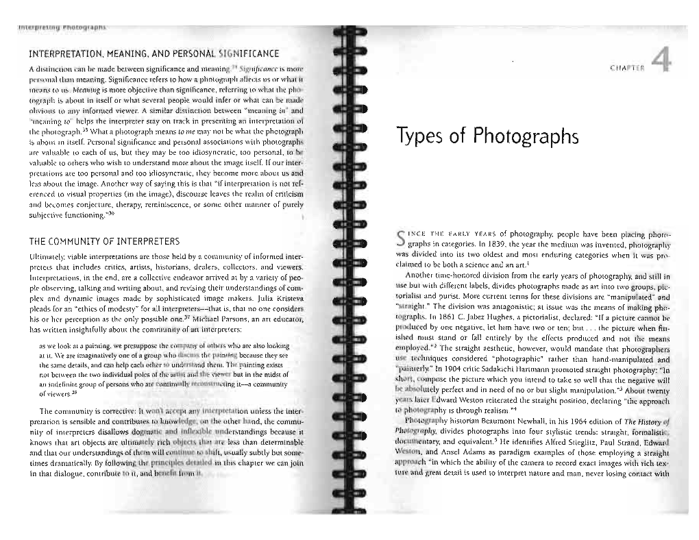 Types of Photographs