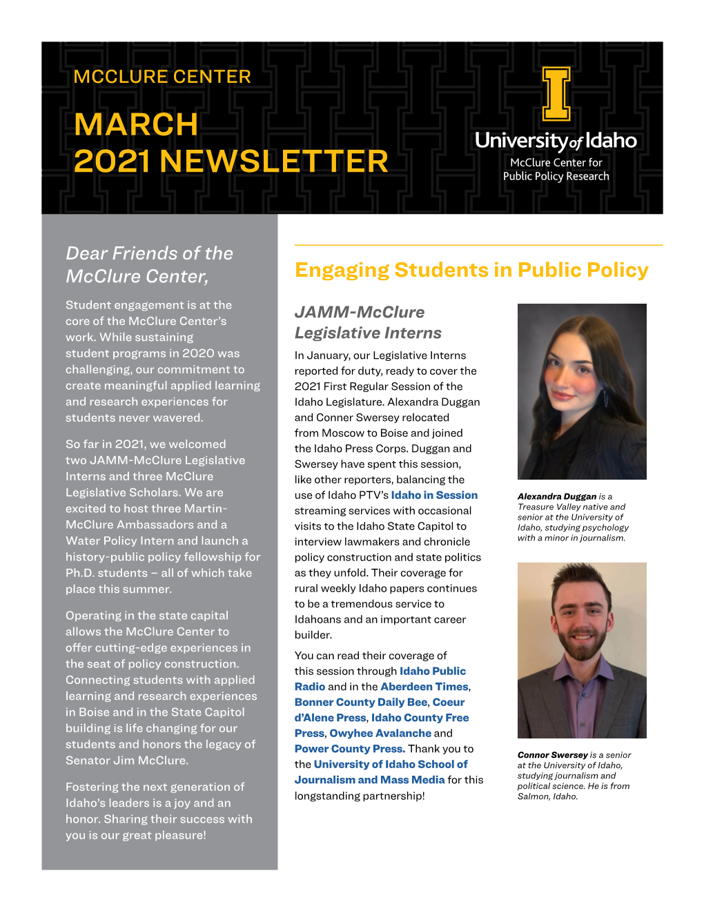 March 2021 Newsletter