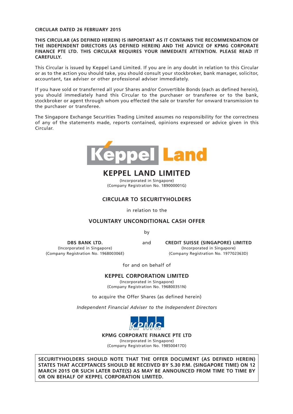Keppel Land Limited