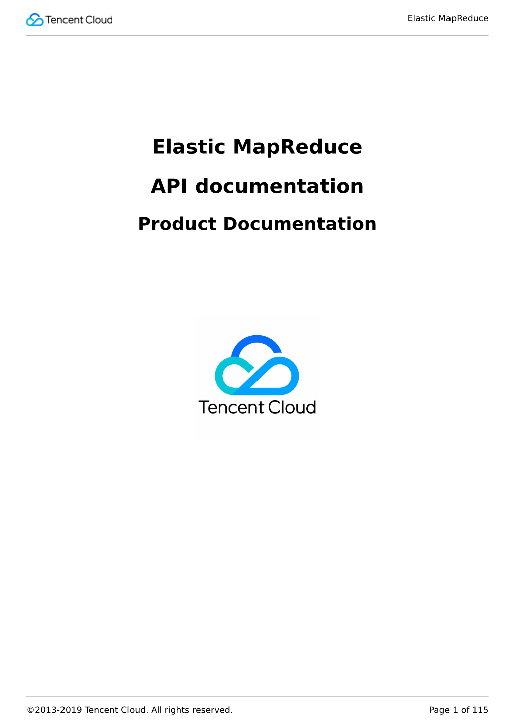 Elastic Mapreduce API Documentation