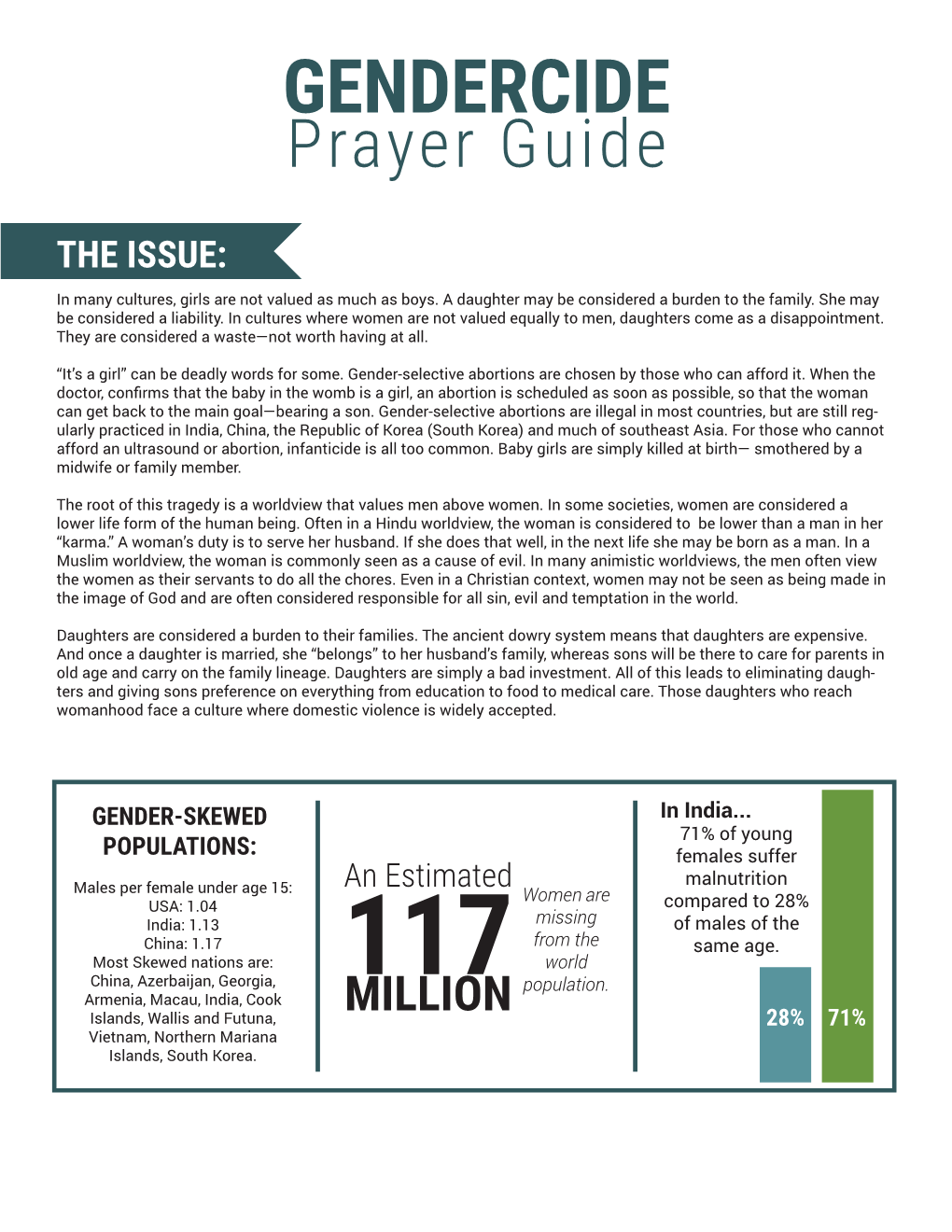 GENDERCIDE Prayer Guide