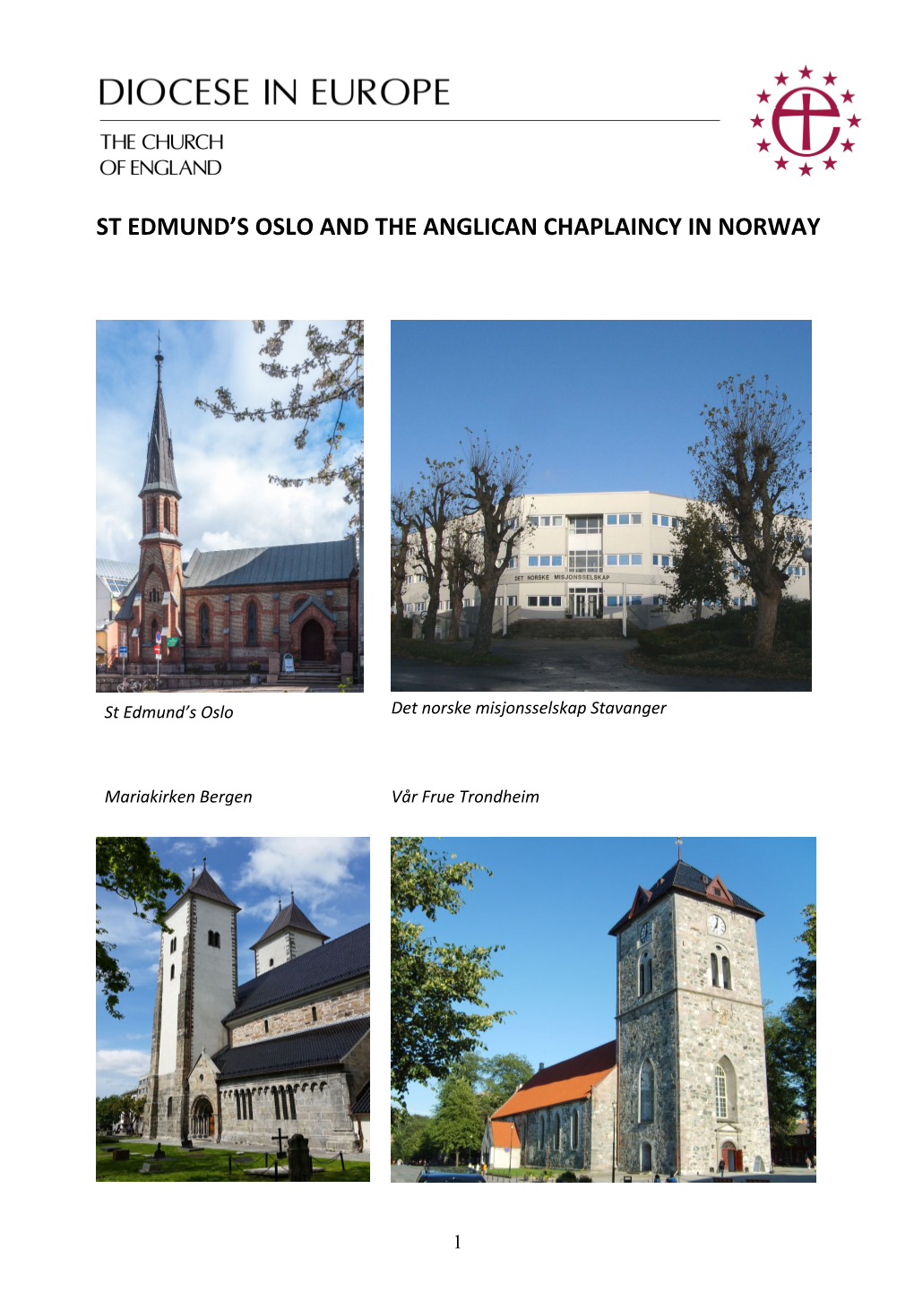 St Edmund's Oslo and the Anglican Chaplaincy In