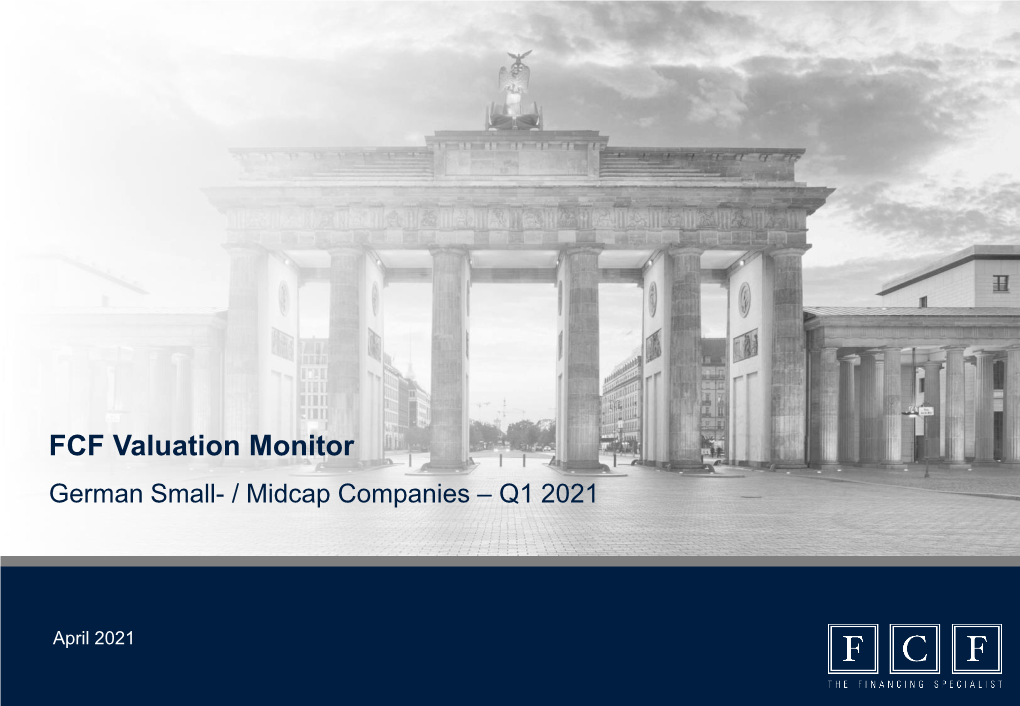 FCF Valuation Monitor German Small- / Midcap Companies – Q1 2021