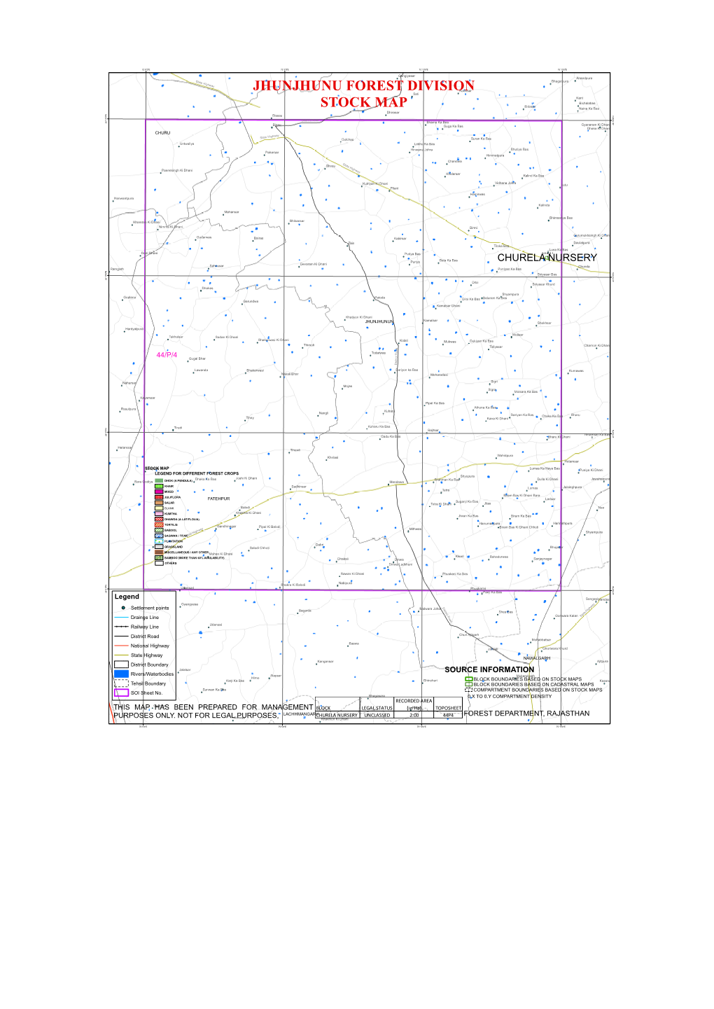 Jhunjhunu Forest Division Stock