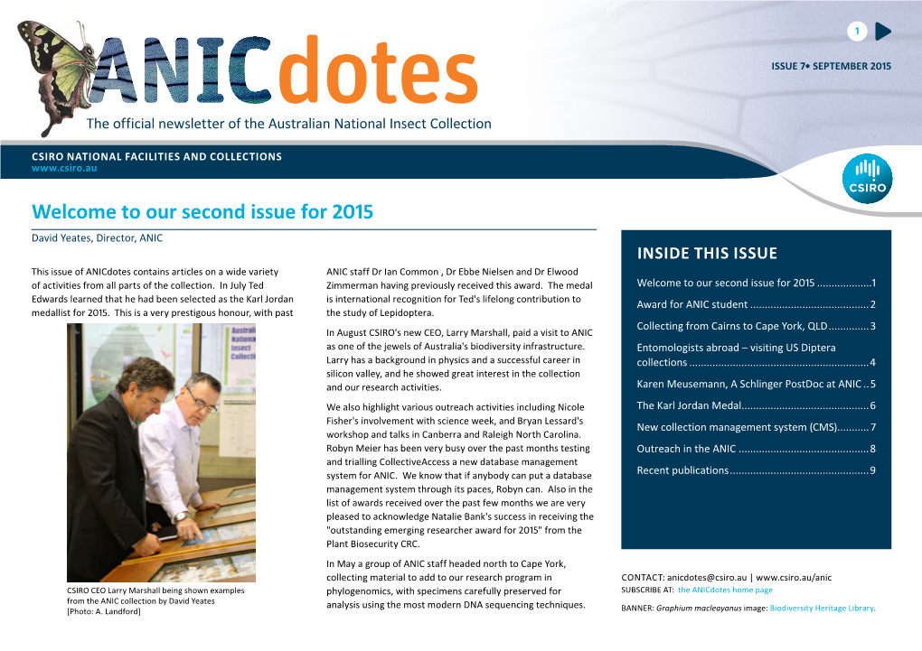 Anicdotes Newsletter Issue 7