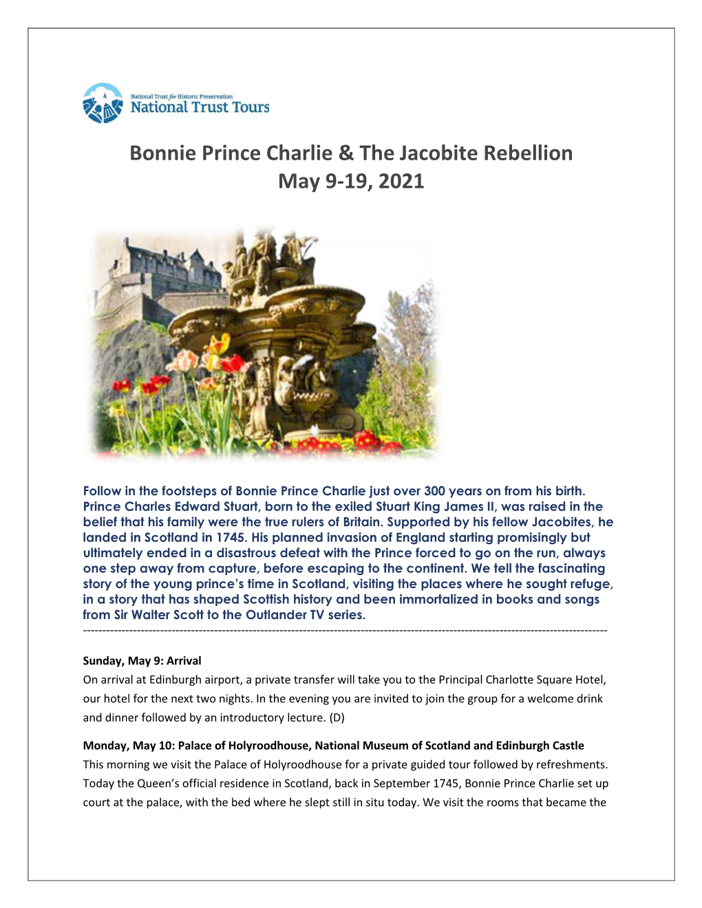 Bonnie Prince Charlie & the Jacobite Rebellion